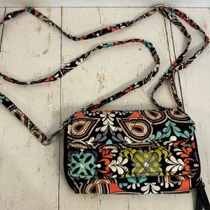 Vera Bradley Wristlet with Crossbody Strap in Sierra (retired)